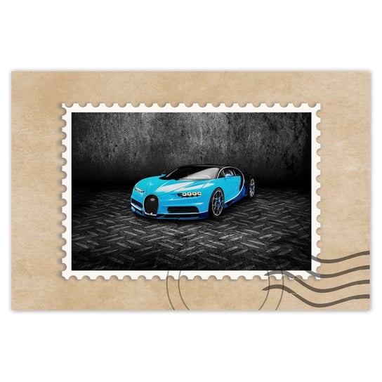 Plakat Bugatti Auto dla chłopca, 90x60 cm ZeSmakiem