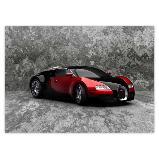 Plakat Bugatti Veyron, 70x50 cm ZeSmakiem