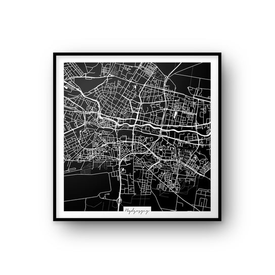 Plakat Bydgoszcz Mapa 30x30 cm Peszkowski Graphic