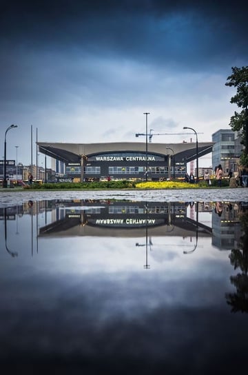 Plakat, Centralna w kałuży, 59,4x84,1 cm Inna marka