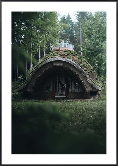 Plakat Chatka w Lesie - 21x30 cm (A4) Posteracademy