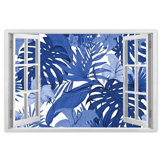 Plakat Classic Blue Monstera, 120x80 cm ZeSmakiem