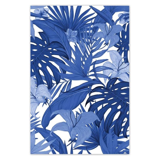 Plakat Classic Blue Monstera, 40x60 cm ZeSmakiem