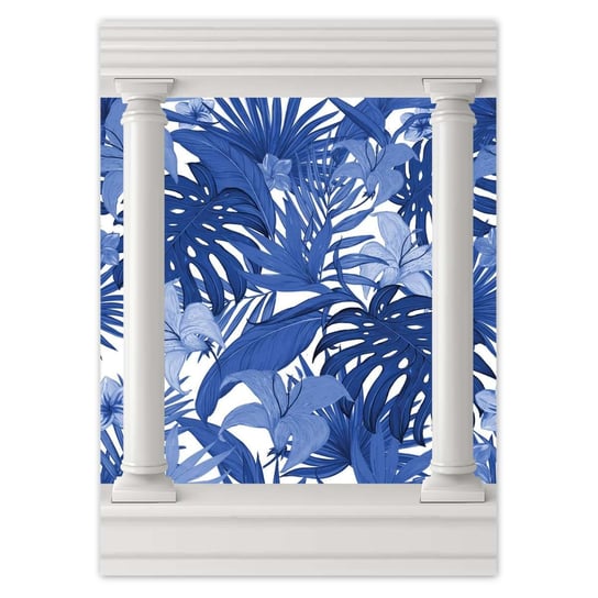 Plakat Classic Blue Monstera, 50x70 cm ZeSmakiem