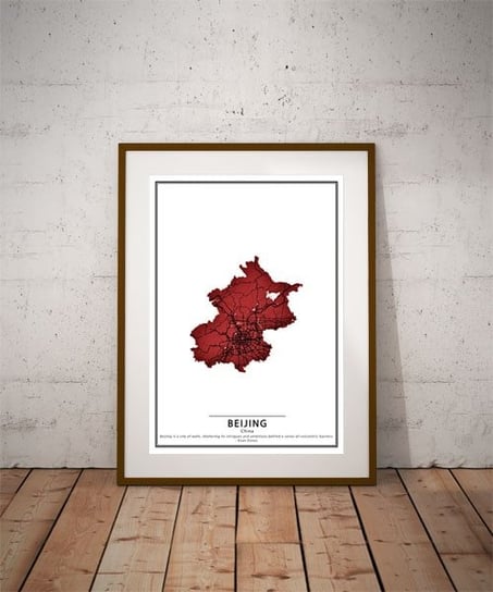 Plakat, Crimson Cities - Beijing, 30x40 cm Inny producent