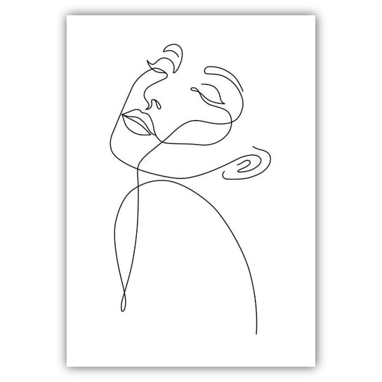 Plakat Czarna Linia – Elegancka Dekoracja Ścienna w Stylu Boho i Loft 30x40 cm BYCOLOR