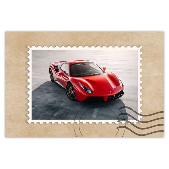 Plakat Czerwone Ferrari, 90x60 cm ZeSmakiem