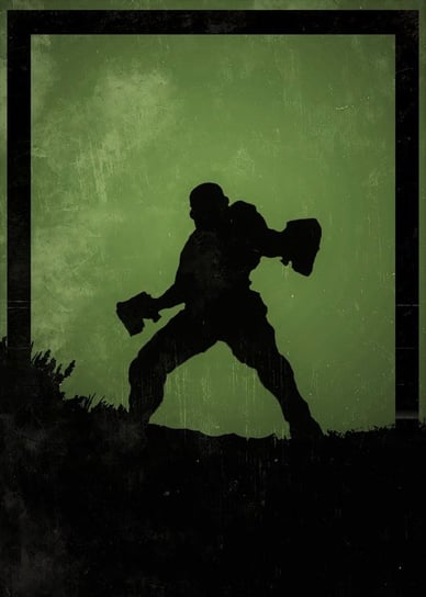 Plakat, Dawn of Heroes - Doom Marine, DOOM, 21x29,7 cm Inna marka