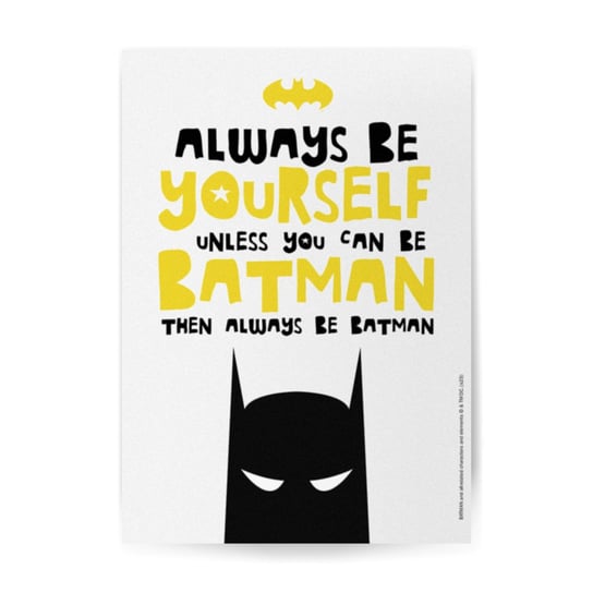 Plakat DC Batman Always Be Yourself 002, 42x29.7cm ERT Group