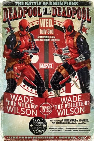 Plakat, Deadpool - Wade Vs Wade, 61x91 cm Marvel