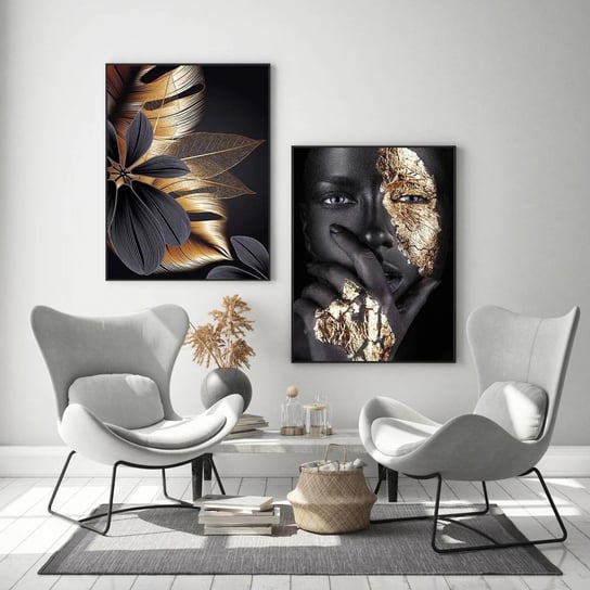 Plakat dekoracyjny, Black&Golden Canvas Art., 60x90 cm brak danych