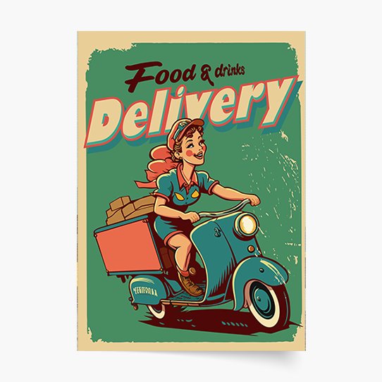 Plakat, Delivery, 20x30 cm Empik Foto