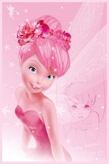 Plakat, Disney Fairies - Tink Pink, 61x91 cm Disney