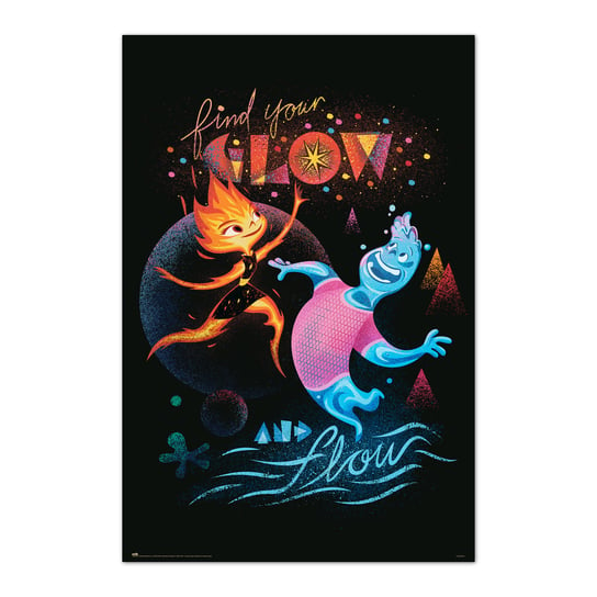 Plakat Disney Pixar Elemental — Znajdź Swój Blask I Pływ Grupo Erik