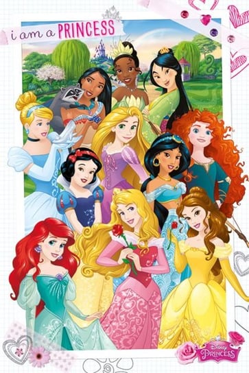 Plakat, Disney Princess - I Am A Princess, 61x91 cm Disney