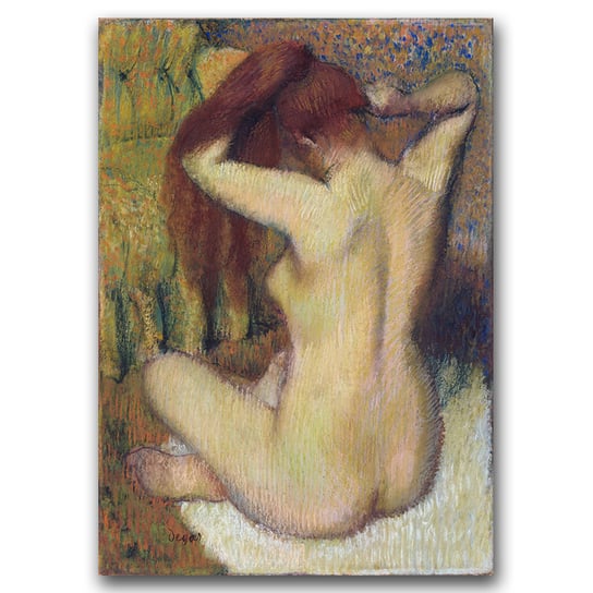 Plakat do pokoju Degas Kobieta czesząca włosy A1 Vintageposteria