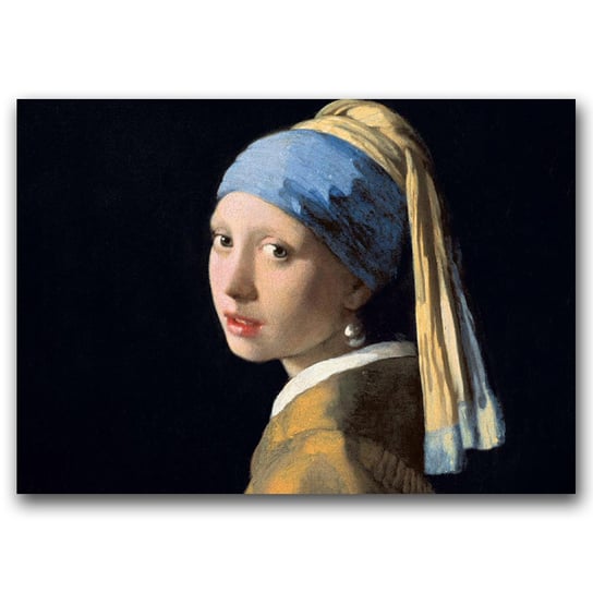 Plakat do pokoju Dziewczyna z perłą Vermeera A1 Vintageposteria
