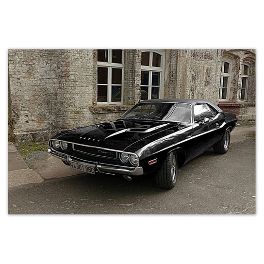 Plakat Dodge Challenger RT, 120x80 cm ZeSmakiem