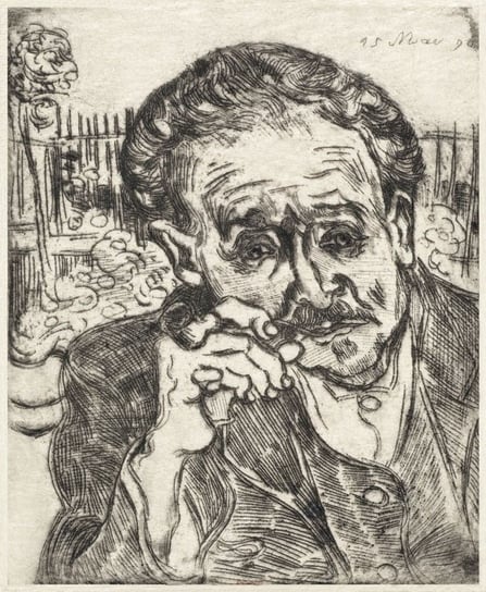 Plakat, Dr Gachet Man with a Pipe, Vincent van Gogh, 30x40 cm Inny producent
