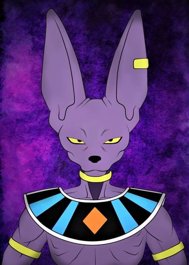 Plakat, Dragon Ball - Beerus, 40x50 cm Inna marka