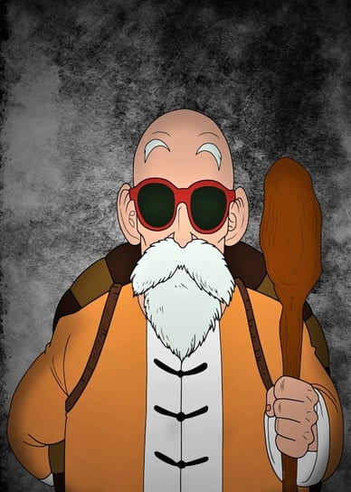 Plakat, Dragon Ball - Master Roshi, 40x50 cm Inna marka