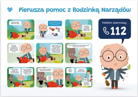 Plakat Edukacyjny Dla Dziecka Pierwsza Pomoc Format A2 Biomedica Jacek Mieszkowicz