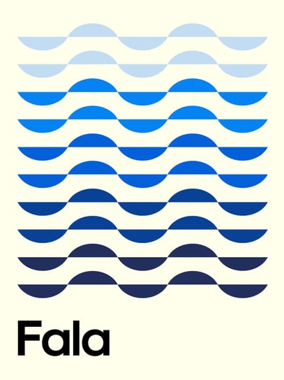 Plakat: "Fala" 30x40 cm Inna marka