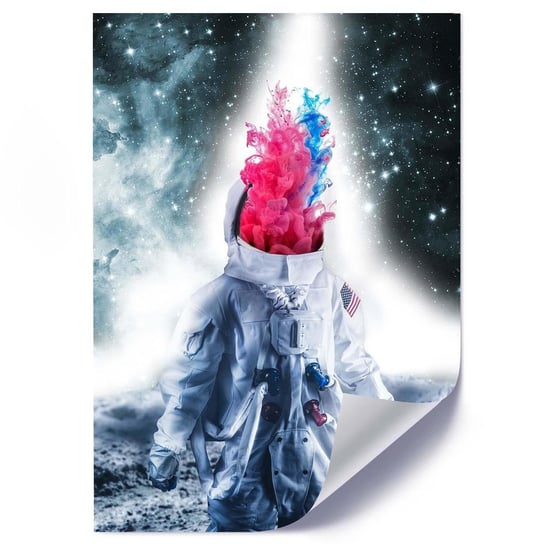 Plakat FEEBY Abstrakcyjny amerykański astronauta, 40x60 cm Feeby