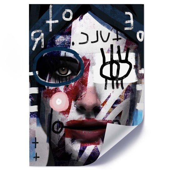 Plakat FEEBY Abstrakcyjnya kobieta, 50x70 cm Feeby