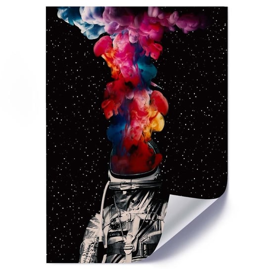 Plakat FEEBY Astronauta i kolory, 50x70 cm Feeby