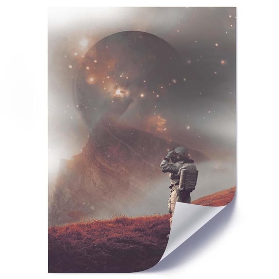 Plakat FEEBY Astronauta na innej planecie, 50x70 cm Feeby