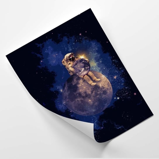 Plakat FEEBY Astronauta na księżycu - VK Art 30x40 Feeby