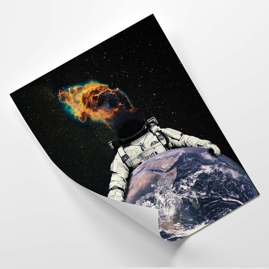 Plakat FEEBY Astronauta trzymający ziemię - VK Art 30x40 Feeby