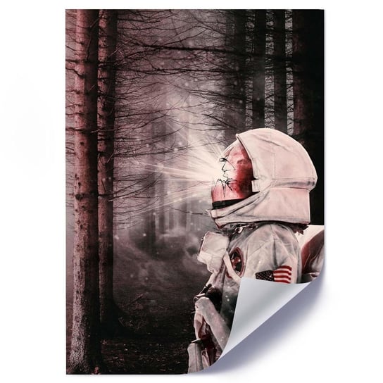 Plakat FEEBY Astronauta w lesie, 70x100 cm Feeby