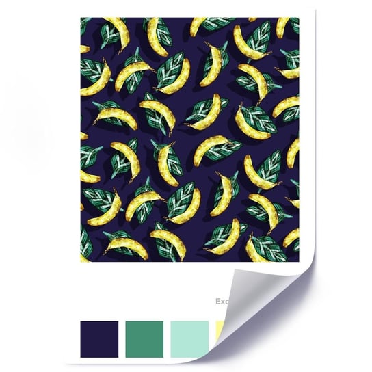 Plakat FEEBY Bananowy deszcz, 50x70 cm Feeby
