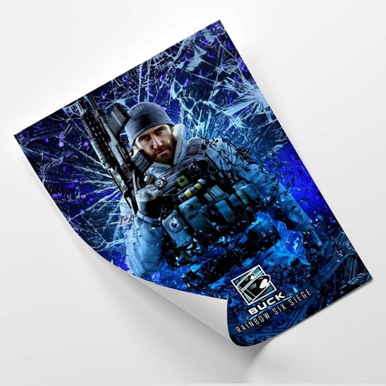 Plakat FEEBY Błękitna postać, gra Rainbow Six Siege - SyanArt 20x30 Feeby