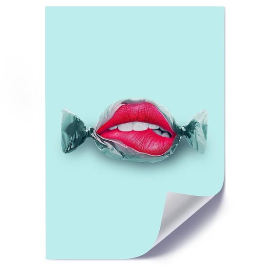 Plakat FEEBY Cukierkowe usta, 40x60 cm Feeby