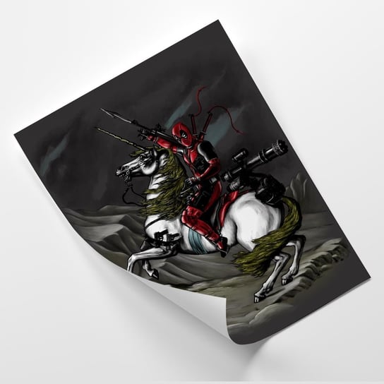 Plakat FEEBY Deadpool na koniu - DDJVigo 20x30 Feeby