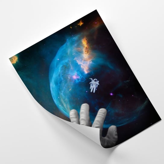 Plakat FEEBY Dłoń astronauty w stronę odchłani - Gab Fernando 20x30 Feeby