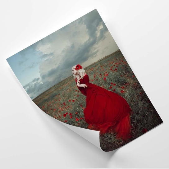 Plakat FEEBY Gotycka dama w czerwonej sukni - Maryna Khomenko 30x40 Feeby