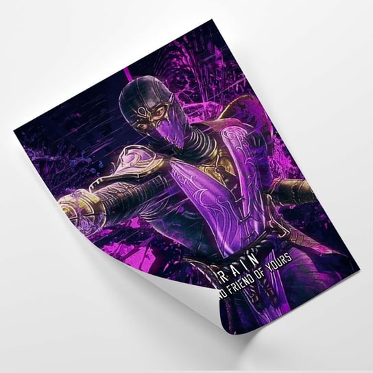 Plakat FEEBY Gra Mortal Kombat, postać Rain - SyanArt 60x90 Feeby
