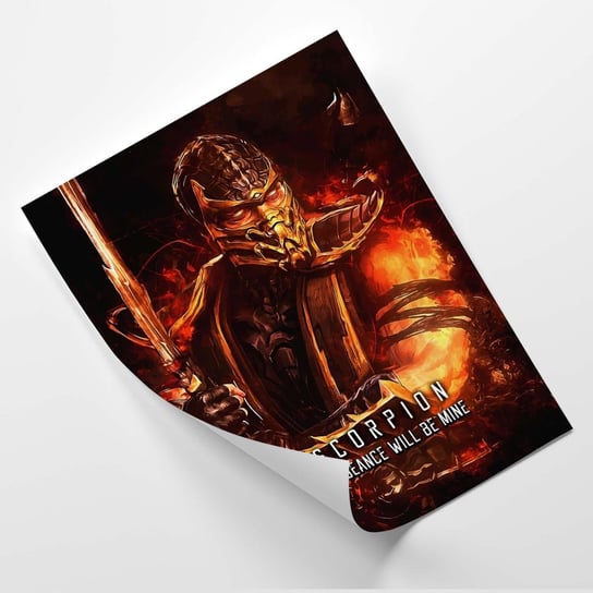 Plakat FEEBY Gra Mortal Kombat, postać Scorpion - SyanArt 20x30 Feeby