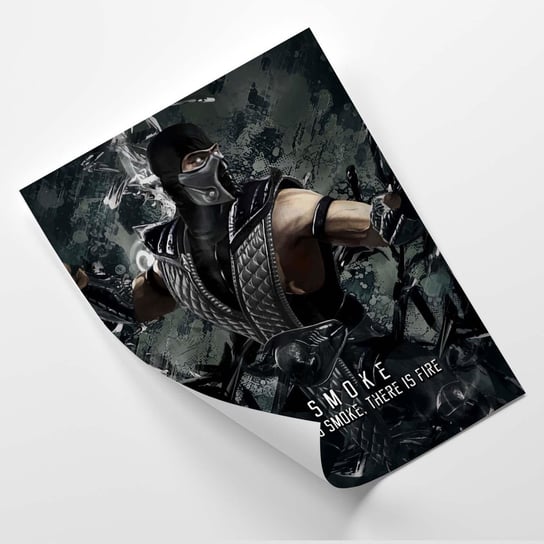 Plakat FEEBY Gra Mortal Kombat, postać Smoke - SyanArt 20x30 Feeby