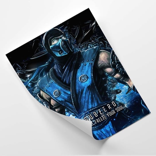 Plakat FEEBY Gra Mortal Kombat, postać Sub-Zero - SyanArt 20x30 Feeby