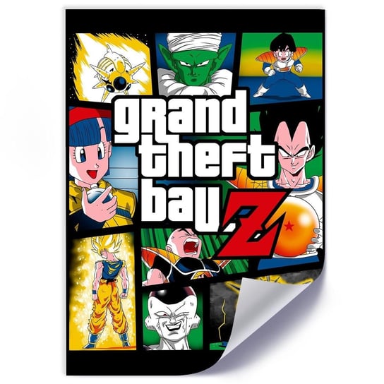 Plakat FEEBY Grand Theft Ball Z, 70x100 cm Feeby