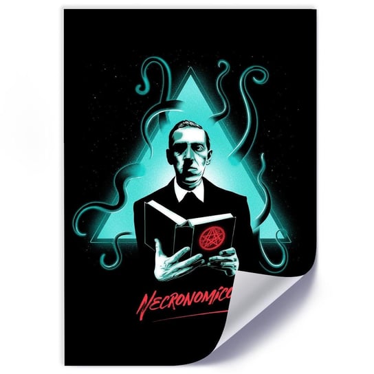 Plakat FEEBY H.P. Lovecraft Necronomicon, 50x70 cm Feeby