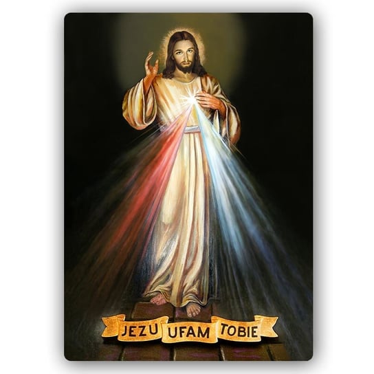 Plakat FEEBY Jezu ufam Tobie, 40x60 cm Feeby