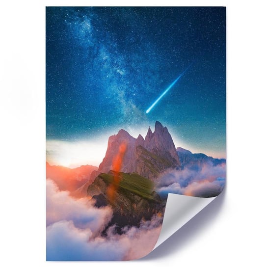 Plakat FEEBY Kometa nad górami, 40x60 cm Feeby