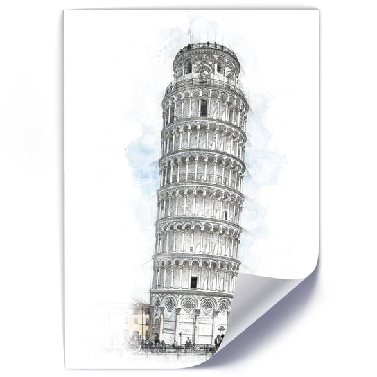 Plakat FEEBY Krzywa Wieża w Pizie, 50x70 cm Feeby