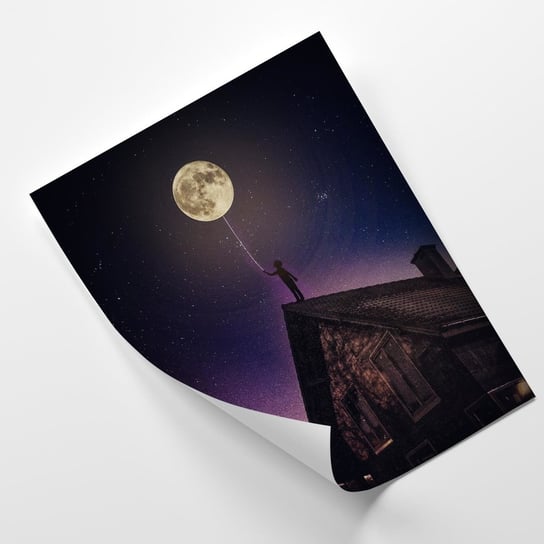 Plakat FEEBY Księżyc na dobranoc - Rokibul Hasan 60x90 Feeby